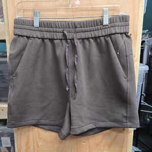 Buffalo David Bitton Size S Brown High Waisted Soft Lux Sweat Shorts